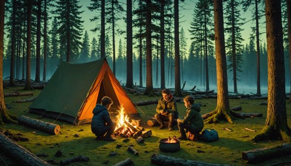 Le camping sauvage en famille réveille l'aventure