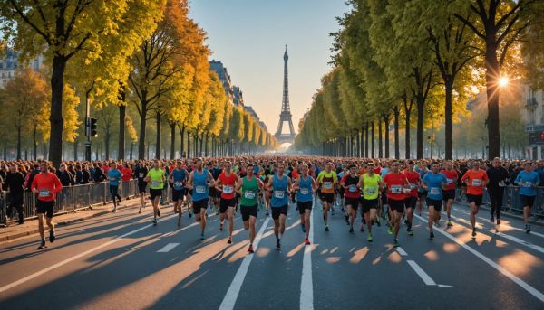 Le marathon de Paris attire des milliers de coureurs