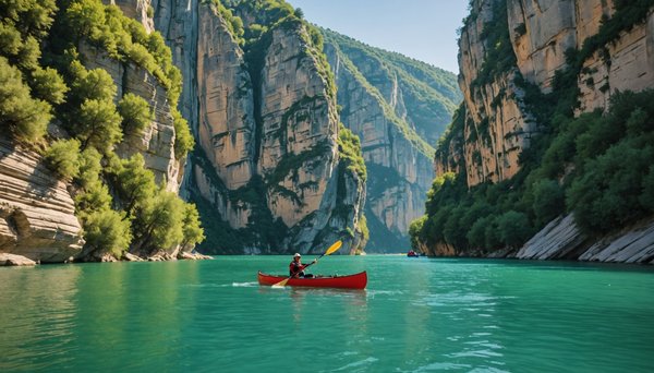 Explorer les Gorges de l'Ardèche en canoë