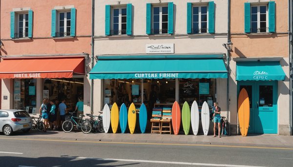 Où trouver les meilleurs magasins de location de surf à Hendaye, France